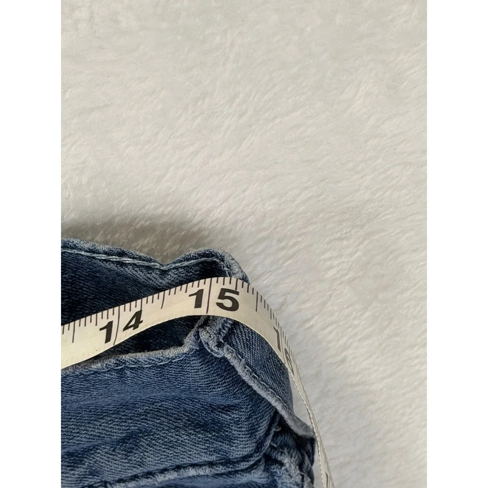 True Religion Mens Straight Leg Jeans Blue Medium Wash Denim Size 32x27